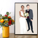 Wedding custom portrait - Lauraussie 2