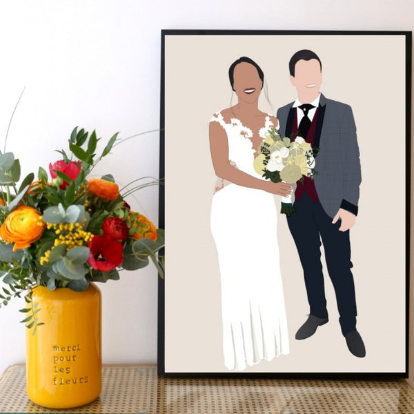 Wedding custom portrait - Lauraussie 2