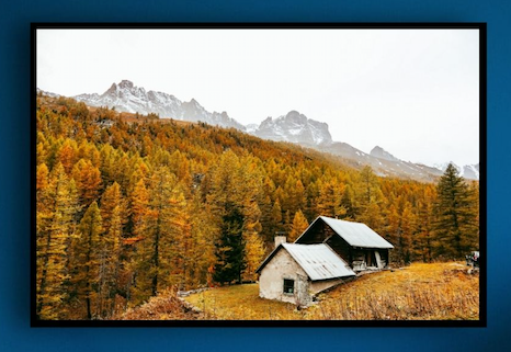 House in the Mountains Print